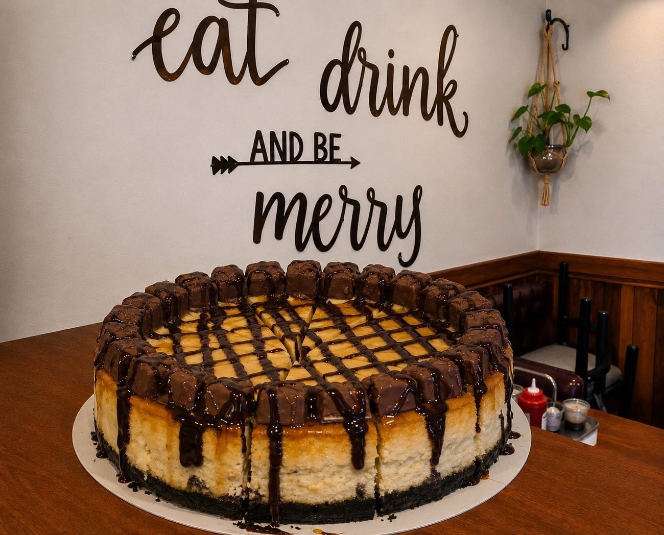 Candy bar cheesecake
